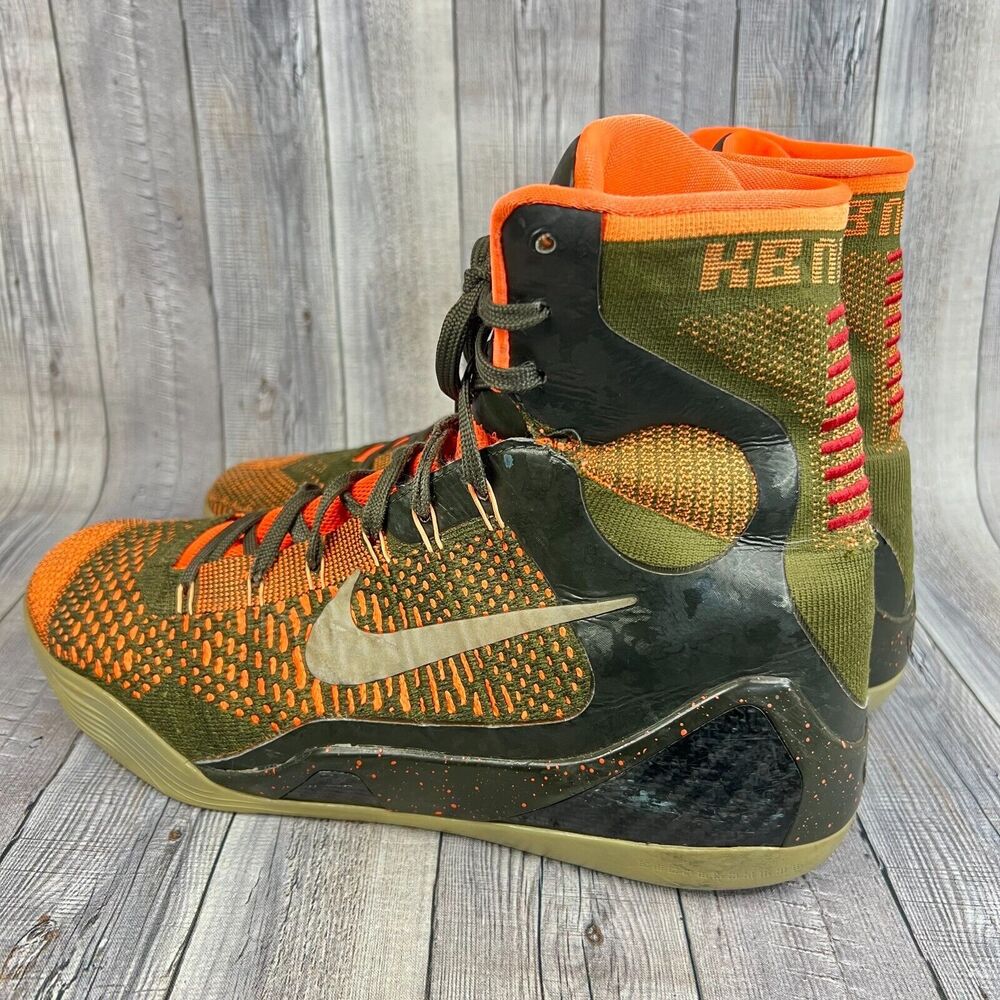 Nike Kobe IX 9 Elite Strategy 630847-303 Sequoia/Green Sz 11 Basketball Shoes - Picture 7 of 16